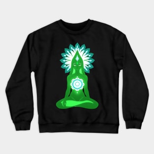 Aura Green Meditation 01 Crewneck Sweatshirt